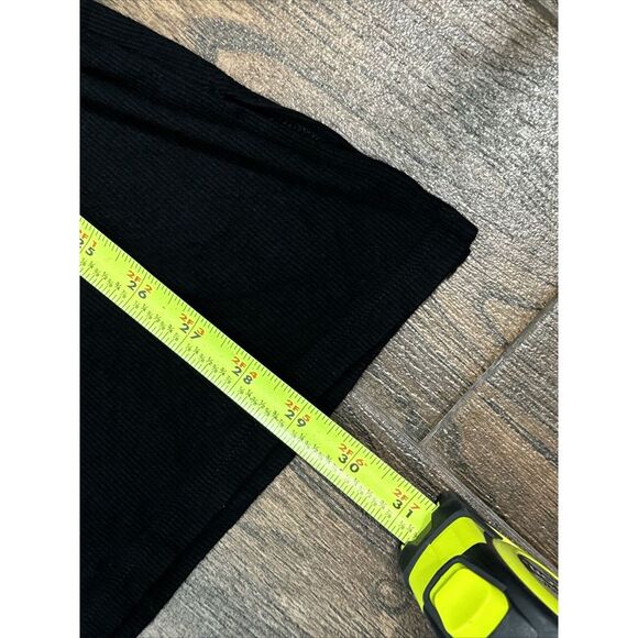 JOAH BROWN BLACK RIBBED KNIT ONE SHOULDER STRETCH MINI SIDE SLIT SLIP DRESS S/M - Picture 9 of 13